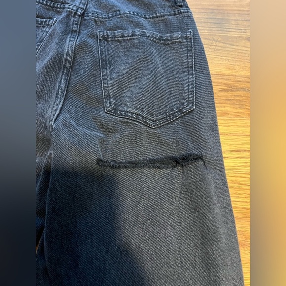 PacSun Black Straight Dad Jeans Timeless Style Size 25 - Picture 9 of 11